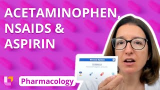 Acetaminophen NSAIDs amp Aspirin  Pharmacology  Nervous System  LevelUpRN [upl. by Ennaeirb]