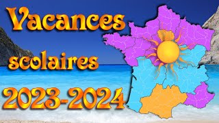 Calendrier des vacances scolaires 2023 2024 vf calendrier officiel [upl. by Finstad]