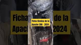 😱Ficha técnica de la Apache 200  2024 🏍️🏍️ [upl. by Aned]