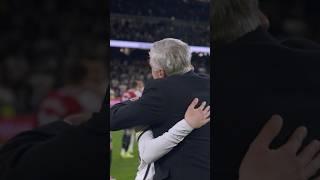 HIS FACE 😁🥹 Güler hugs Ancelotti [upl. by Petta933]