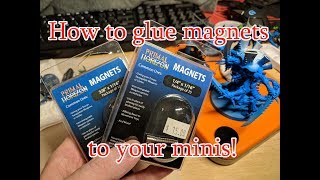 How to securely glue magnets to miniatures bases [upl. by Falo144]