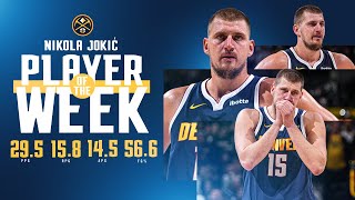 Best Plays From Nikola Jokićs Last Four Games  Western Conference Player of The Week [upl. by Immij]