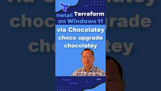 Installing Terraform on Windows 11 via Chocolatey terraforming infrastructureascode [upl. by Lleraj]