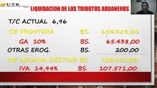 Liquidación de los tributos Aduaneros Bolivia [upl. by Daphene]