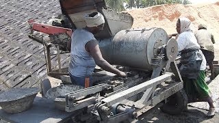 Automated Brick making machine MUD BRICKS  Small Scale IndustrieS [upl. by Burgess783]