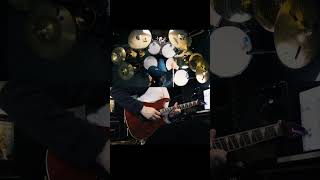 Studio jam session with kdoe85 part 2 tamadrums zildjiancymbals espguitars [upl. by Zetnod]