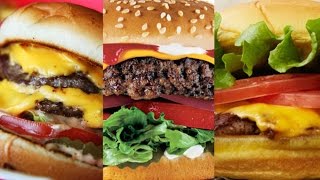 Top 10 Fast Food Hamburgers [upl. by Attenyl]