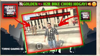 GOLDEN KAVASAKI NINJA 🏍️BIKE CHORI KAR DI  WOLRDS COSTLY BIKE IN INDIA THEFT AUTO [upl. by Aserat]