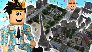 taking a trip and touring PARIS CITY IN BLOXBURG this is beautiful and insane [upl. by Inna317]