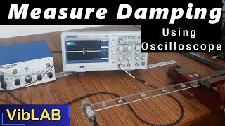 Internal Damping of beam by Logarithmic Decrement  science experiments  Vibration and DoM [upl. by Absa]