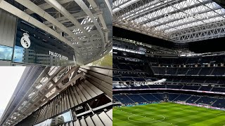 Obras interior Santiago Bernabéu hoy remodelación 1 Abril 2024 [upl. by Anerhs]