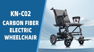 KANGNI SMART WGC02 Carbon Fiber Frame Electric Foldable Wheelchair [upl. by Senoj]