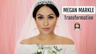 MEGHAN MARKLE Bride Makeup Transformation [upl. by Bibby333]