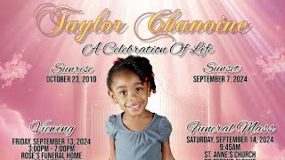 Taylor Chanoine a celebration of life [upl. by Felice]