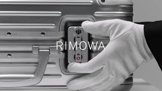 Set the lock on RIMOWA’s Original and Hybrid suitcase [upl. by Nnylylloh]