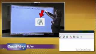 SMART Board Tutorial Ruler Tool in SMART Notebook Software [upl. by Gayner]