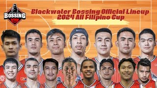 PBA Update Blackwater Bossing Official Lineup  2024 PBA Philippine Cup Roster [upl. by Enimrac]