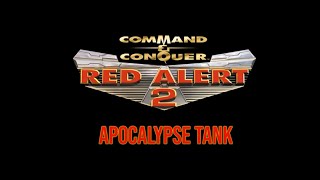 Red Alert 2 Apocalypse Tank Model 1080p [upl. by Naffets]