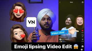 Emoji Lipsing Video Edit 😱  💯 Viral video Vn App  Amrit Ramgharia [upl. by Nic]