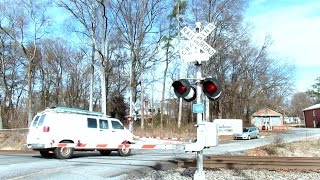 UP amp NS Train Lays On Horn After Van Dashes In Front Of Them [upl. by Ennaharas]