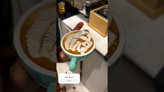 Bull head coffee latte art rose learning barista skills [upl. by Seibold]