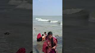 Digha sea beach water waves 🌊⛱️  beautiful weather 🌞🌤️🌈  shortvideo dighaseabeach viralshorts [upl. by Carolee]