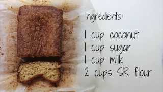 How to make easy coconut loaf recipe [upl. by Germann]