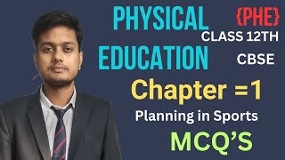 Planning in sports chapter 1 class 12 physical education mcq  Planning in sports mcq  Class 12 [upl. by Sapphira]