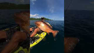 NEAR RECORD CUBERA SNAPPER CAUGHT ON A KAYAK  PELAGIC KAYAKFISHING COSTARICA [upl. by Adnorahc615]