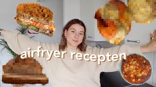 airfryer recepten testen 👩🏽‍🍳🥮 cook with me [upl. by Otsirave]