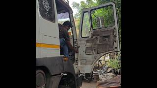 Tata signa bs6 16wheeler 4825t cabin major accident recondition process work ytshorts tata like [upl. by Anelem]