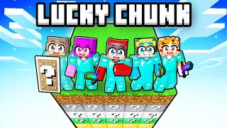 Surviving One LUCKY Chunk in Minecraft [upl. by Surazal42]