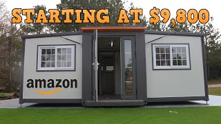 Prefab Tiny Home For Under 10K right from Amazon  Expandable Mobile Prefab Home [upl. by Ecnarretal]