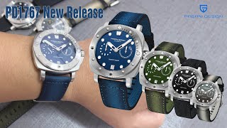 PAGANI DESIGN PD1767 New Release Mens Automatic Watches 41mm Stainless Steel Unique Wristwatch [upl. by Caria]