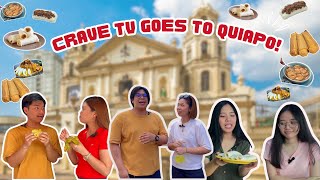 CRAVE TV GOES TO QUIAPO QuiapoFoodGuide HalalFood [upl. by Ecirtam242]