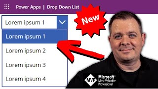 Power Apps Drop Down List Control [upl. by Wenona]