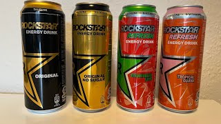 Rockstar energy Alm Sukkerfri jordbærlime og guava [upl. by Johnny]