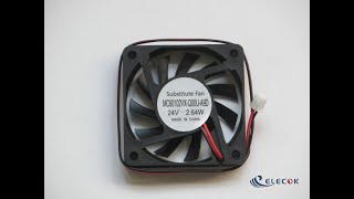 MC60102VXQ00UA9D 24V 264W 2wires cooling fan substitute [upl. by Relyhcs]