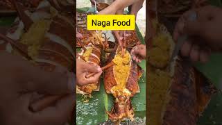 Indian tribe Nagas food   fried crab fish [upl. by Tterej]