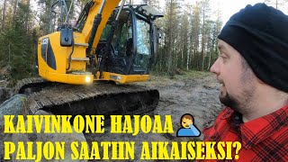 Kaivinkone hajoaa Paljon saatiin tehtyä [upl. by Hort330]