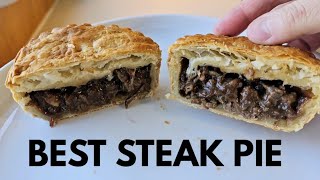 The Best All Butter Pastry STEAK PIE Review [upl. by Neelrad]