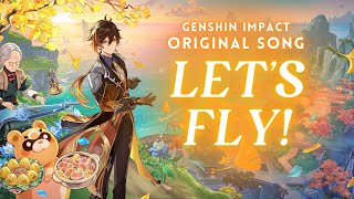 Lets Fly Stories Because of You MV  Genshin Impact Original Song by Reinaeiry [upl. by Anij633]