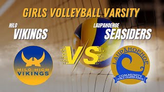 Hilo Vikings vs Laupahoehoe PCS Girls Volleyball 9232024 [upl. by Reltuc320]