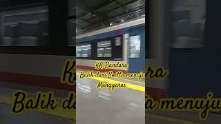 KA Bandara balik dari Soetta menuju stasiun Manggarai music shortvideo soetta kabandara kai [upl. by Ennovyahs473]