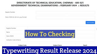 Typewriting result 2024 [upl. by Burhans]