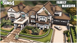 The perfect Sims 4 FAMILY MANSION 7 bedrooms No CC  Speed Build  Kate Emerald [upl. by Nelram843]