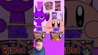 KIRBY VS DURPLE INCREDIBOX SPRUNKI PURPLE FOOD EMOJI ASMR MUKBANG funny animation shorts [upl. by Esinyt678]