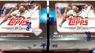 NEW RELEASE 2024 TOPPS SERIES 1 JUMBO BOXES [upl. by Shepley410]