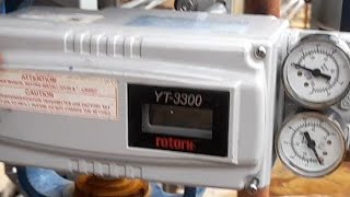 Rotork YT 3300 smart positioner calibration of control valves [upl. by Arreyt]