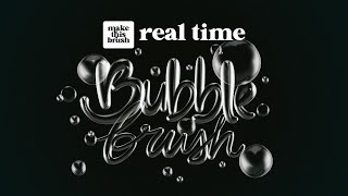 Create Bubble Brush in Real Time in PROCREATE [upl. by Gallagher]